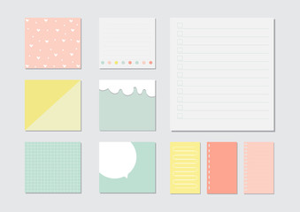 design elements for notebook, diary, stickers and other template.vector,illustration.