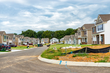 New Housing Subdivision Under Construction