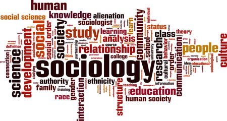 Sociology word cloud