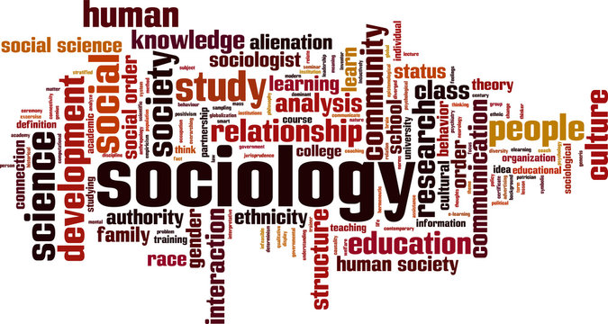 Sociology word cloud