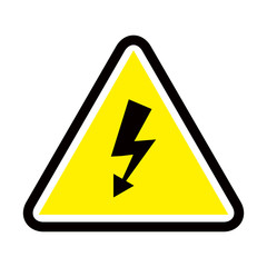 High Voltage Sign. Danger symbol. Exclamation danger sign. attention sign icon. Hazard warning attention sign