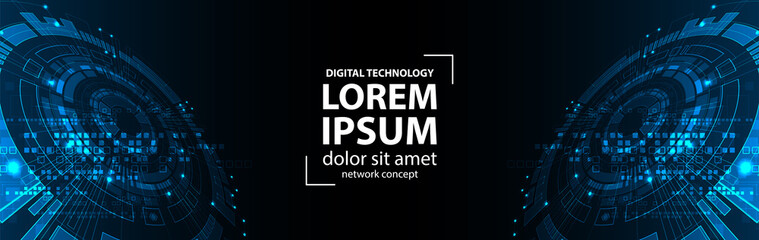 Abstract technology concept. Circuit board, high computer color background. Vector illustration