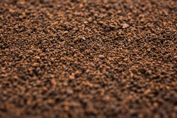 Black Tea Powder or dry dust with or without green leaf and served hot chai in a cup