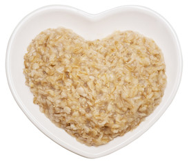 Oatmeal in plate