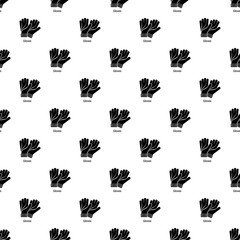 Gloves pattern vector seamless repeating for any web design