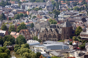 Fototapeta premium Marburg Stadtansicht mit Elisabethkirche