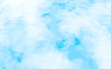 Background of abstract white color smoke isolated on blue color background. The wall of white fog. 3D illustration