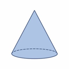 Isolated cone illustration