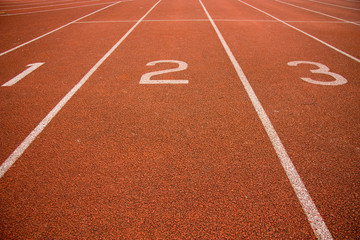 white color digit number on red