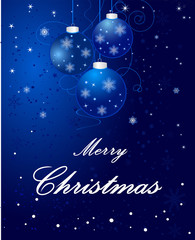 Christmas background with snowflakes