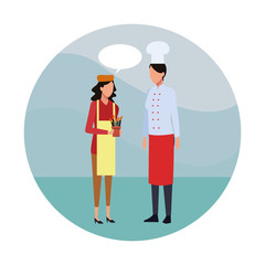 People working cartoon