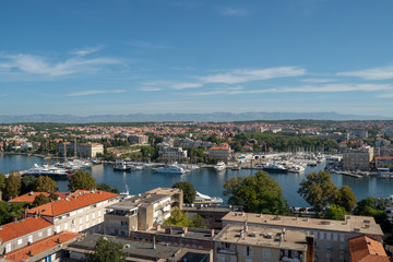 Fototapeta na wymiar Zadar, Aussicht vom Kirchturm auf die Stadt