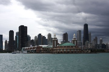 Naklejka premium Chicago Skyline