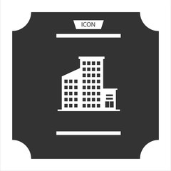 Buildings icons vector isolated on background