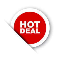 red vector banner hot deal