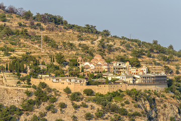 Archangel Michael Monastery at sunset