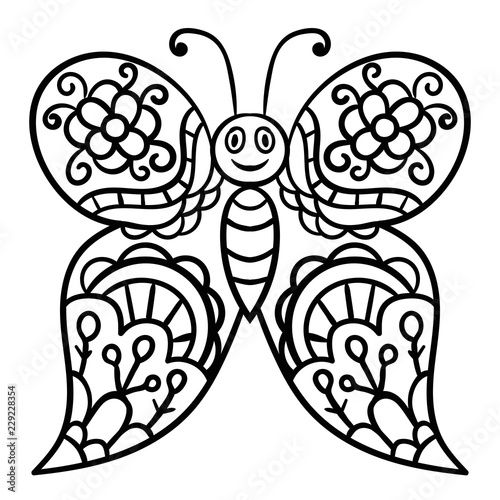 coloring pages coloring butterfly cartoon