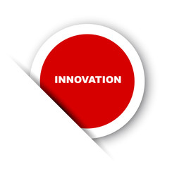 red vector banner innovation