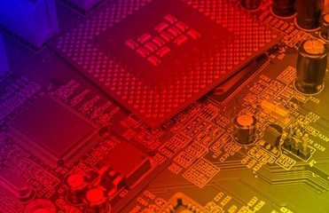 cpu pins and circuit mother board