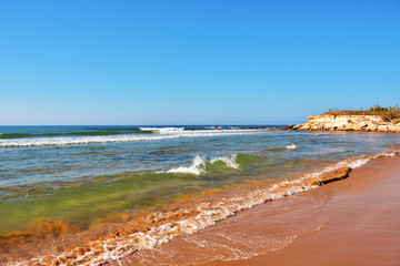 casuzze beach between marina di ragusa and punta secca, sicily, italy