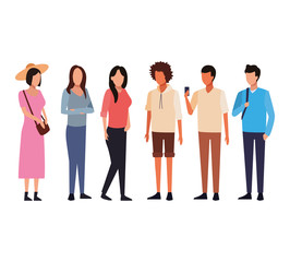 Obraz premium avatar people cartoon