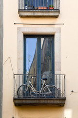 bicycle on a balcony