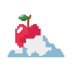 Obraz premium pixel video game