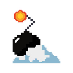 Obraz premium pixel video game