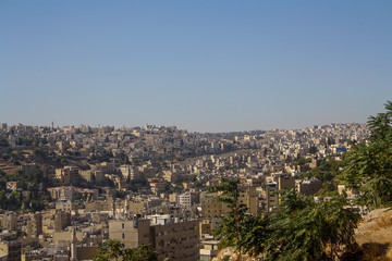 Fototapeta na wymiar Aerial view of Amman - Jordan