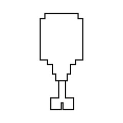 pixel video game chicken leg