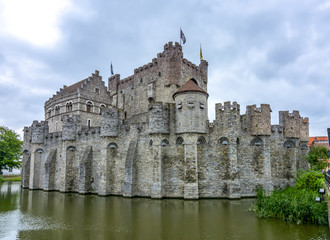 Fototapeta na wymiar Gravensteen castle, Gent, Belgium