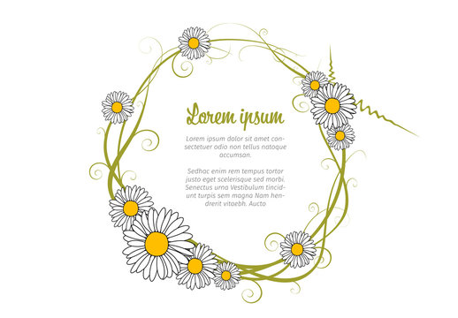 Text in Flower Circle Layout