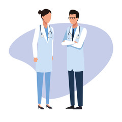 Doctor medical team Job and workers