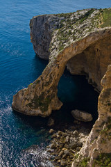 Blue grotto in Malta