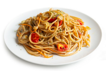 Spaghetti con verdure
