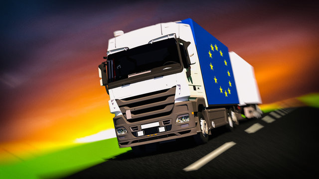 Europ&auml;ischer Binnenmarkt / Konzept Transport