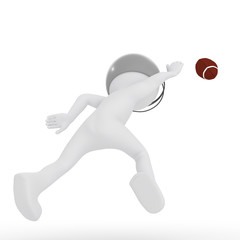 Stick Figure Playing Football