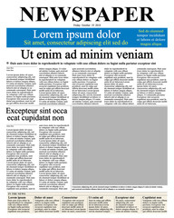newspaper front page