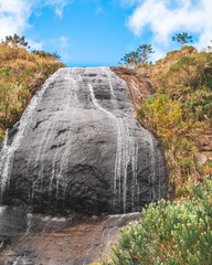 waterfall in mountains