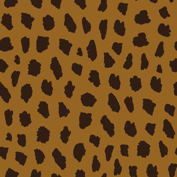 seamless pattern with cheetah skin