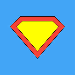Superhero icon. Superman