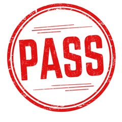Pass sign or stamp