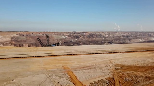 Braunkohle Tagebau Schaufelradbagger