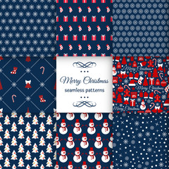 seamless pattern set Christmas