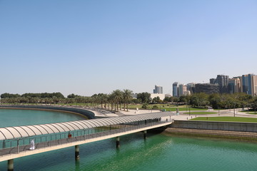 Area around Doha Museum of Islamic Art in Emirates of Qatar