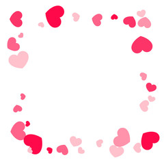 Heart confetti background.