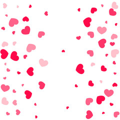Heart confetti background.