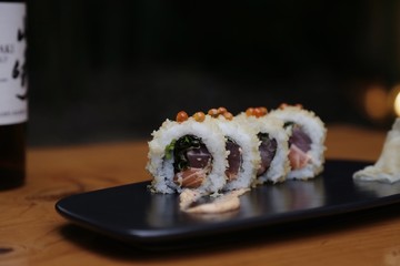 Sushi on Plate © Kingsley