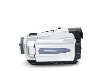 Digital Video Camcorder on Isolated white background