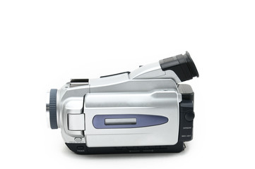 Digital Video Camcorder on Isolated white background